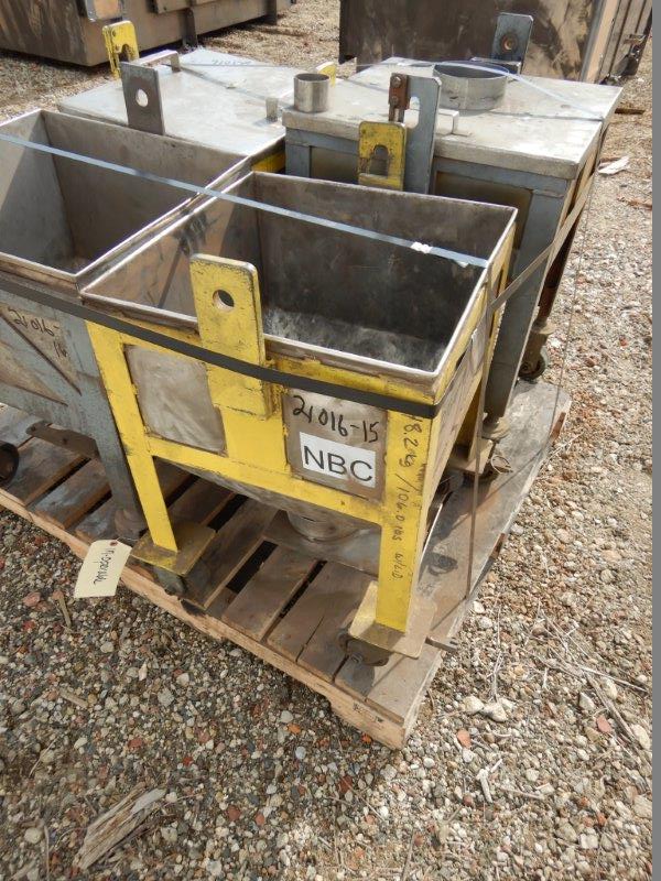 5 Cubic Foot Stainless Steel Hopper