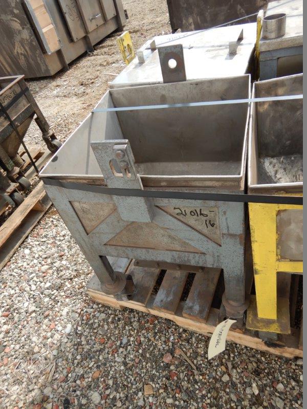 5 Cubic Foot Stainless Steel Hopper