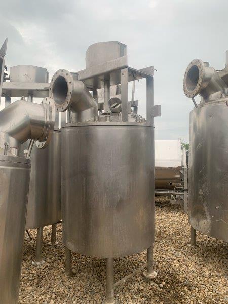 400 Gallon Stainless Steel Jacketed Mix Tank, 125 psi Jacket