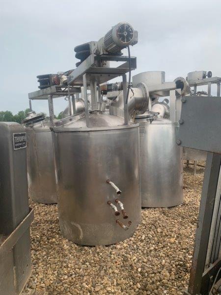 400 Gallon Stainless Steel Jacketed Mix Tank