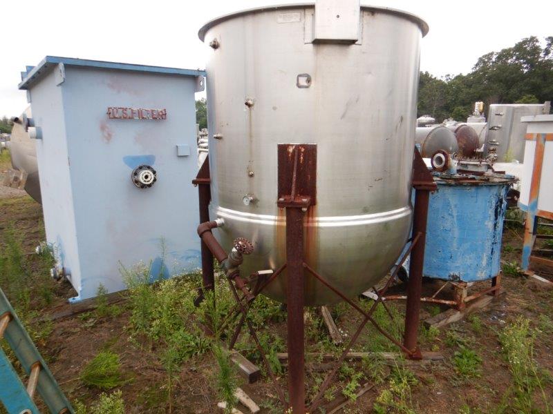 590 Stainless Steel Jacketed Tank, 90 psi Jacket