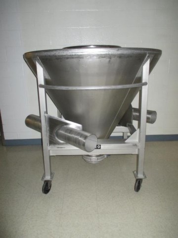 20 Cubic Foot Apache Stainless Steel Cone Shaped Portable Tote
