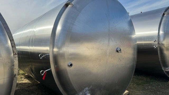 6,200 Gallon 304 Stainless Steel Jacketed Tank, 8'10" Dia. X 19'3" H