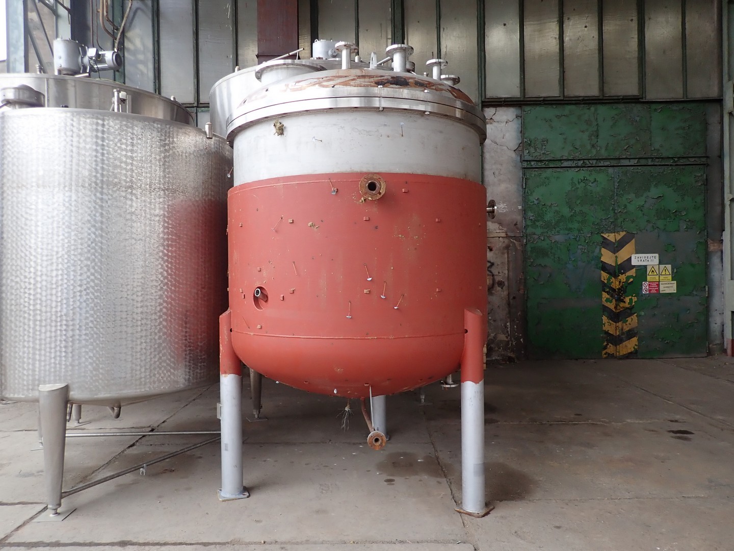 6,560 Litre Pacov Stainless Steel (AISI 316L) Storage Tank, 2000mm Dia x 1490mm Straight Side