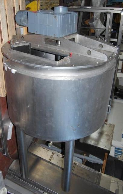800 Liters Stainless Steel Mixing Tank 1200mm Dia x 1349mm Deep