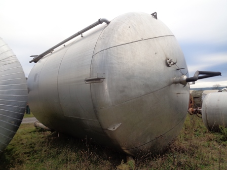 78,700 Litre APV 304 Stainless Steel Vertical Storage Tank, 4100mm Dia x 4930mm Straight Side