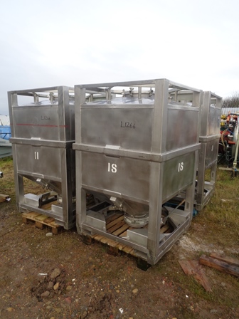1800 Litre IBC Stainless Steel Bins
