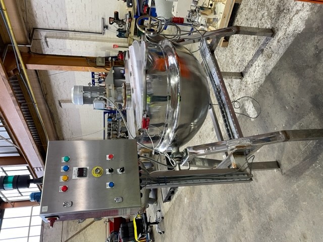 200 Litre Stainless Steel Jacketed Mixing Vessel, 850mm Dia x 300mm Straight Side