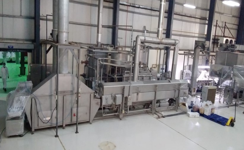 Heat & Control Nut Frying Line with Capacity 1000 kg/hour
