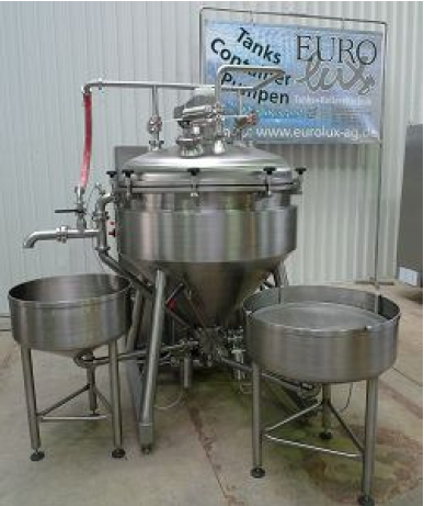400 Litre 22kW Stainless Steel Jacketed Vacuum Process Vessel