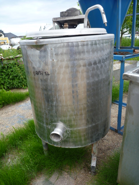 160 Litre Stainless Steel Vertical Mixing Tank 800mm Wide 1000mm Long 1600mm High