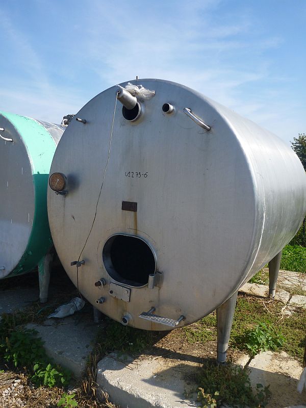 6300 l stainless steel horizontal insulated storage tank type FK63