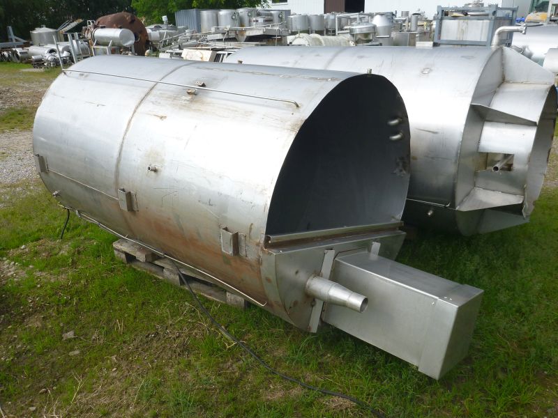 2200 L Vertical Stainless Steel Mixing Tank With Propeller Agitator