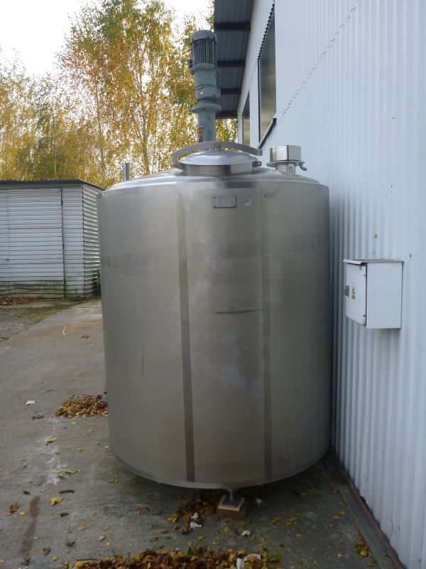 3500 L Vertical Stainless Steel Mixing Tank With Jacket