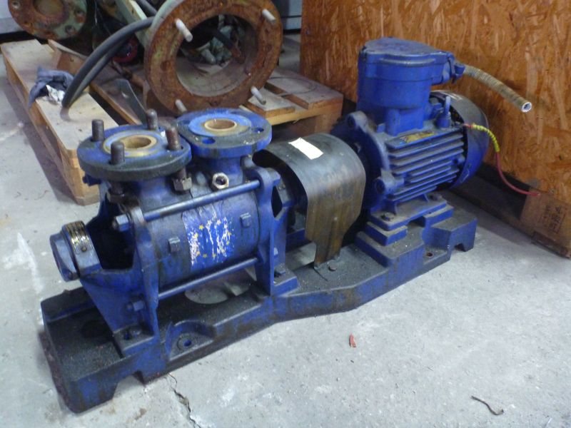 Used Self-Priming Centrifugal Pump With Bronze Contact Parts