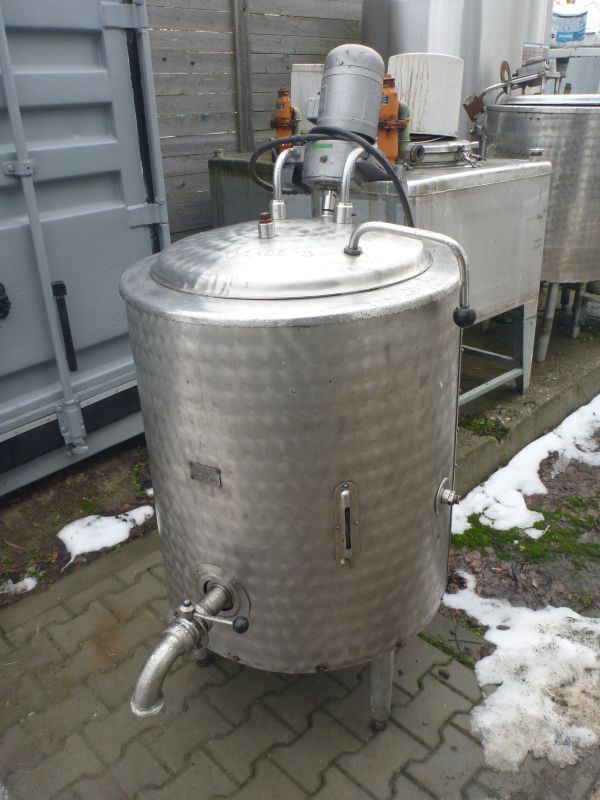 160 l Vertical Stainless Steel Mixing Tank With Heating/Cooling Jacket
