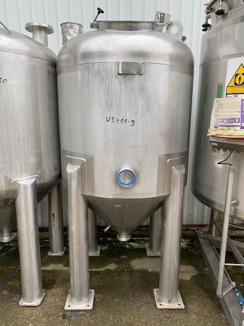 1200 l Used Vertical Stainless Steel 316L Storage Tank