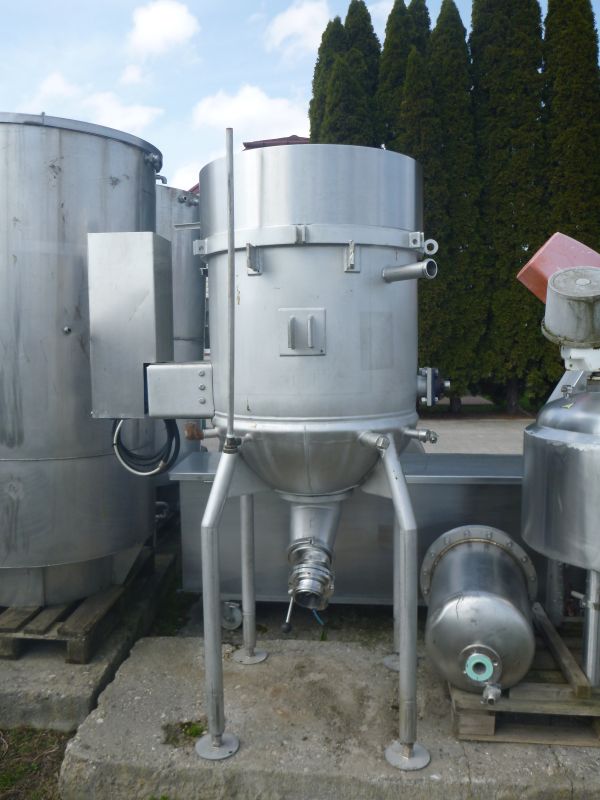 550 L Used Vertical Stanless Steel Jacketed Mixing Tank