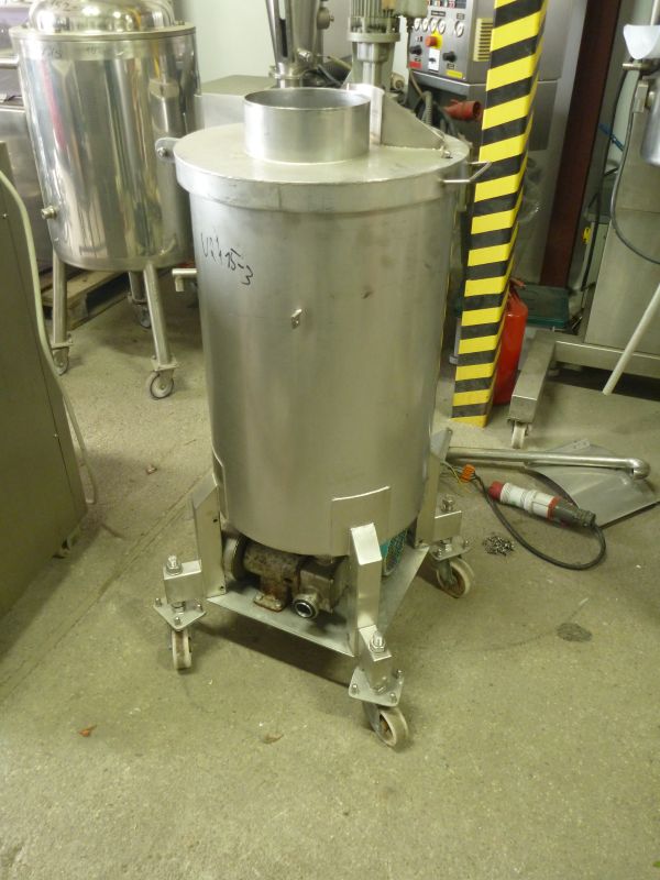 400 L Vertical Mobile Stainless Steel Tank With Pump