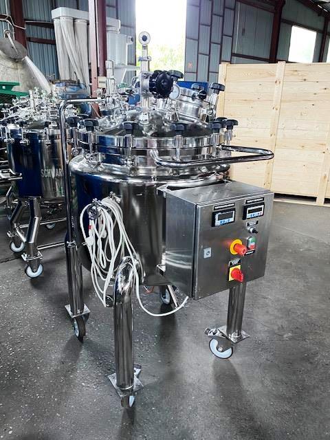 240 L Mobile Vertical Stainless Steel AISI 316L Aseptic Reactor By Schwarte-Milfor