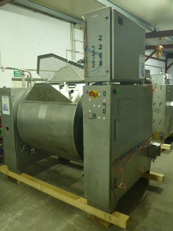 Used Horizontal Stainless Steel Cooker By Berief Gmbh Volume 800 l.