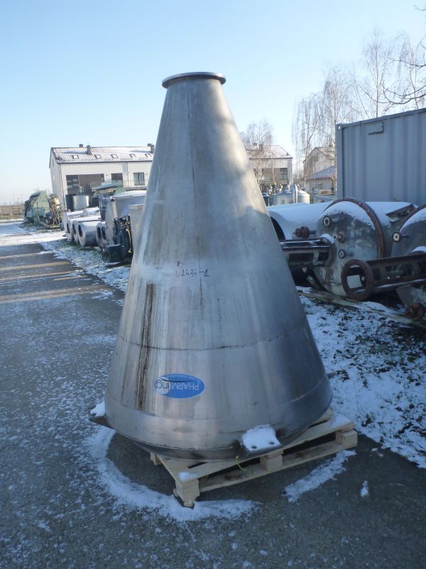 1000 L Stainless Steel Conical Powder Mixer Pharming