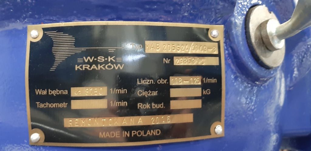 Used Disc Centrifuge WSK Krakow MAB 205 Clarifier