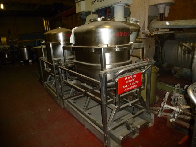 470 Litre Stainless Steel Vertical Tank 900 mm x 1500 mm x H. 1650 mm