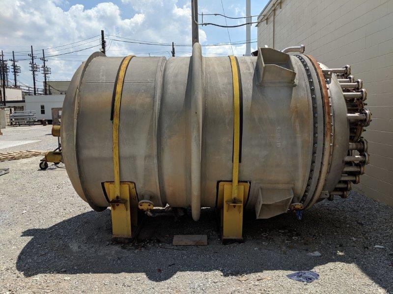 3,000 Gallon Stainless Steel Reactor (Body Only), 50/FV Internal, 75 psi Jacket