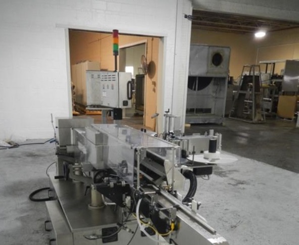New Jersey Mdl 334RSTP Wraparound Labeler 400 Units Per Minute