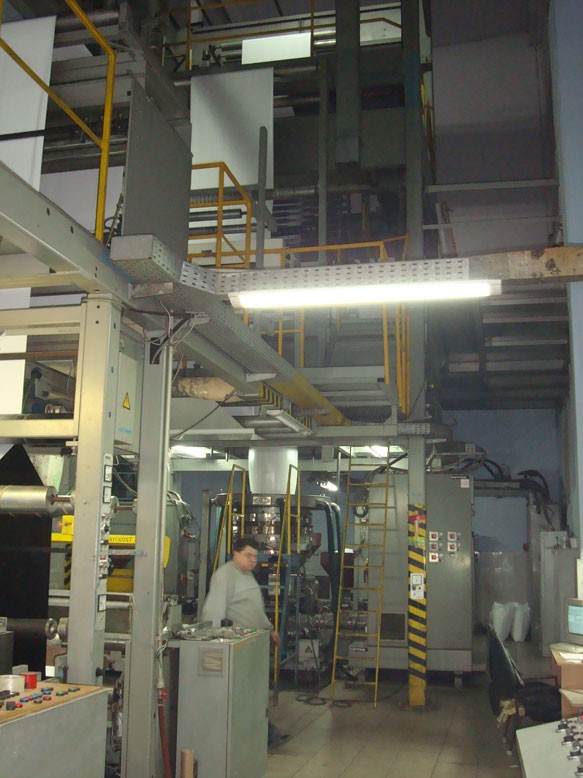 2.95" Extruder, 500mm Die Barmag Type BF 4/5 5-Layer Co-extrusion Line