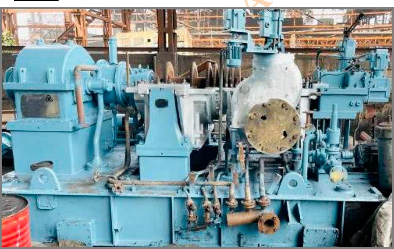 3,000 KW Triveni Extraction Condensing Steam Turbine Generator