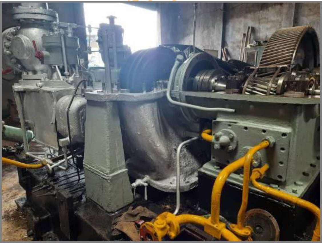 2,500 Kw 298 Psi Triveni Back Pressure Steam Turbine Generator 