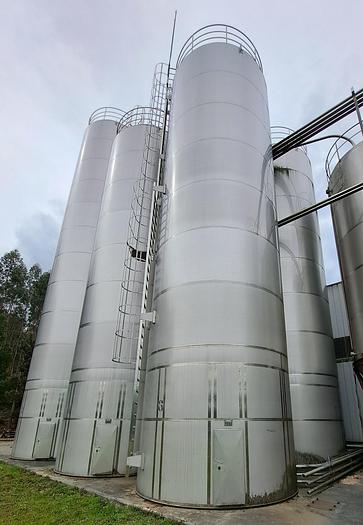 120000 Litres 304 Stainless Steel Vertical Storage Tank