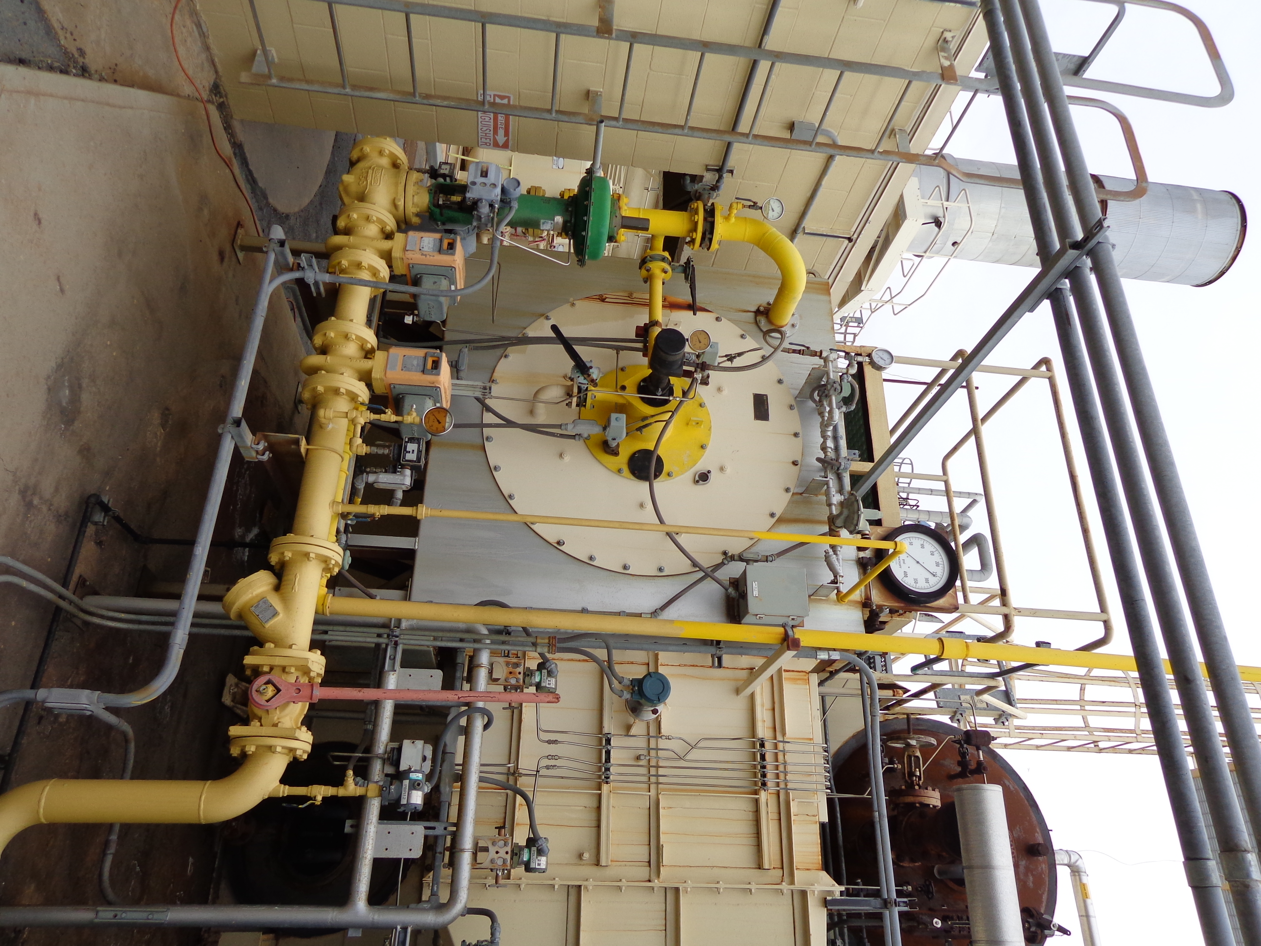 12,000 #/Hour 250 PSI Nebraska D Type Watertube Package Boiler
